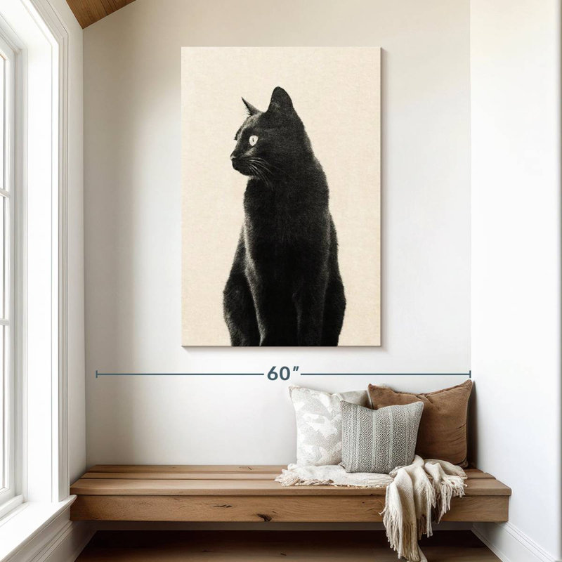 Brampt Black Cat Beige, 48" H x 32" W