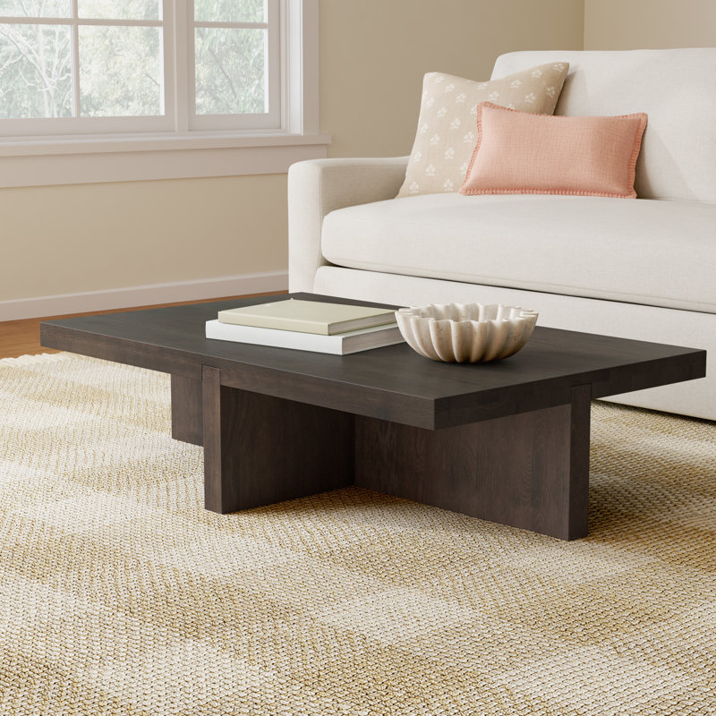 Wytheville Solid Wood Coffee Table, Dark Brown