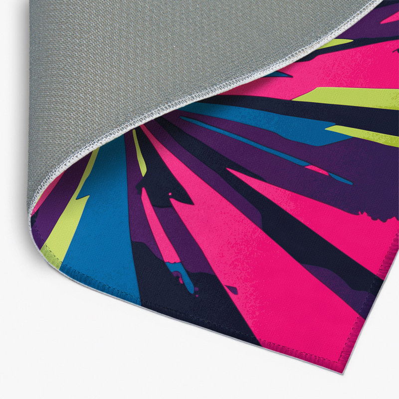 Tapis intérieur et extérieur Neon Inferno, Rectangle 1 pi 6 po x 2 pi 6 po