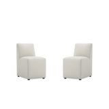 Dirk 19.69'' H Faux Leather Upholstered Parsons Chair