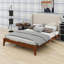 Base de lit contemporaine avec tête de lit tapissier