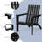 Garberville Acacia Outdoor Adirondack Chair-1810749689