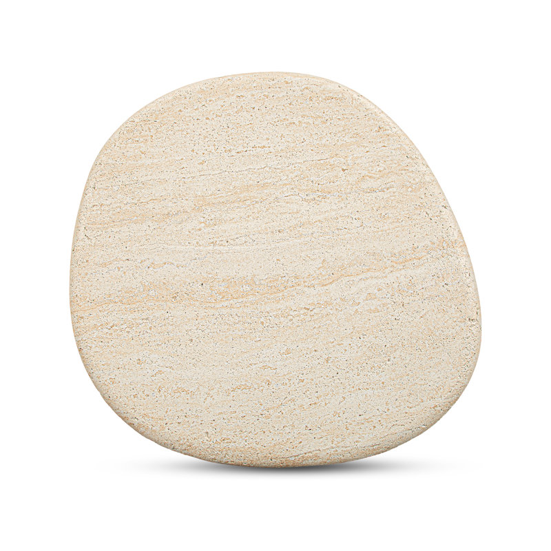 Outdoor Square Side Table, Beige
