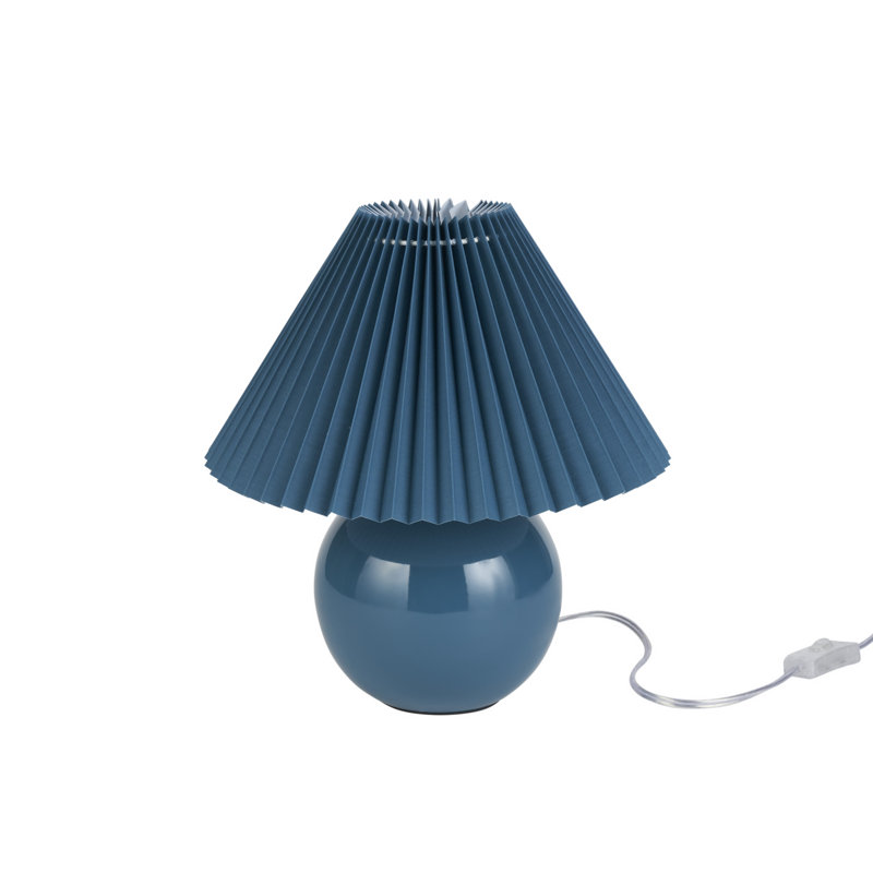 Lampe de table Carmel, Bleu, Bleu