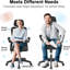 Ergonomic office chairs and computer chairs with adjustable lumbar support, 360° rotatable bases, thickened seat cushions and adjustable armrests, suitable for both and office use-2002742711
