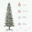 Arbre de Noël artificiel pin avec branches réalistes