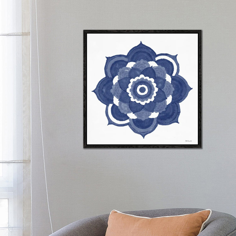 Global Pattern III by Stellar Design Studio - Print on Canvas, 66.04 cm H x 66.04 cm W, Black Floater Frame