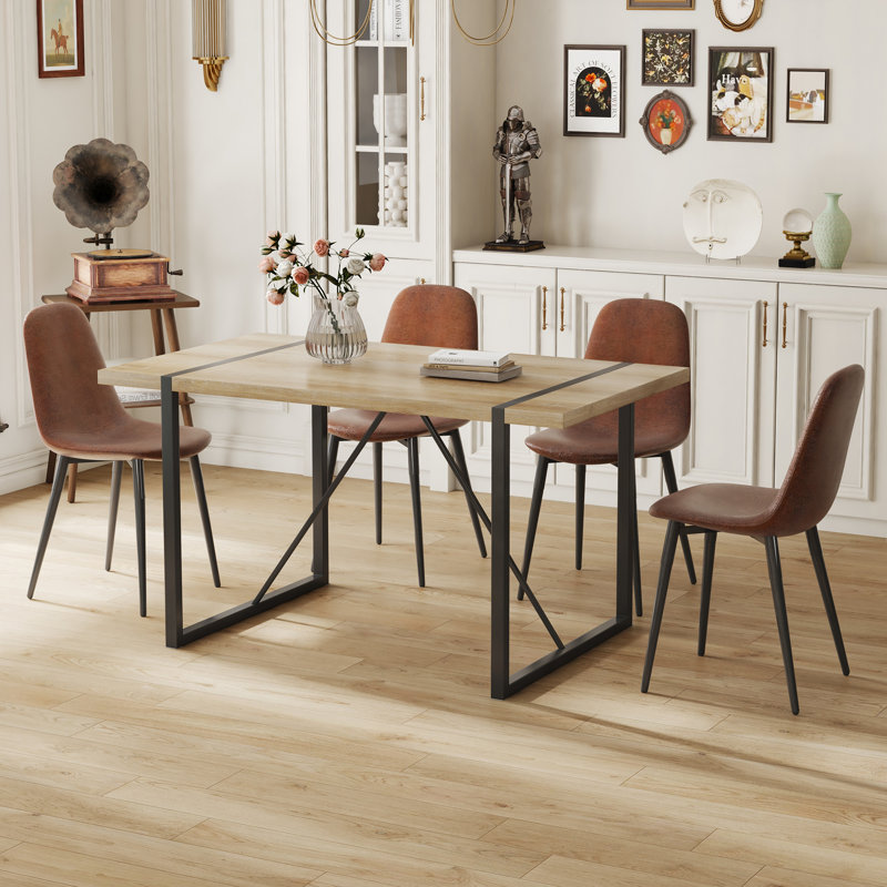 Steel Top Dining Set