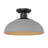 Yep by Golden Lighting Levitt 1-light Outdoor Ceiling in Natural Black and Natural Gray shade-92389153