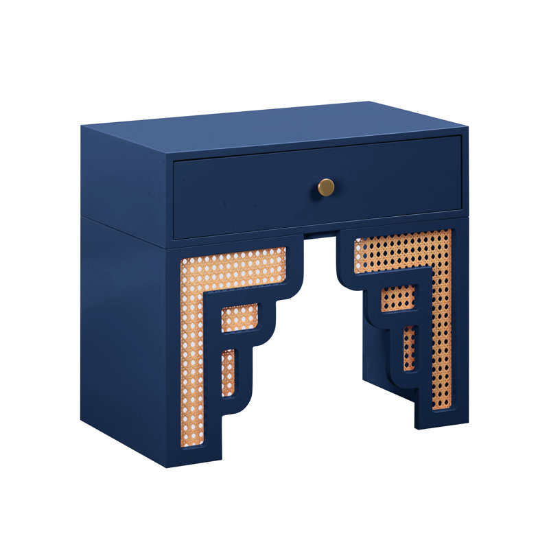 Table de chevet Berkowitz, Bleu marine