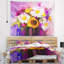 Tapisserie floral en polyester avec accessoires suspendus inclus-28490383