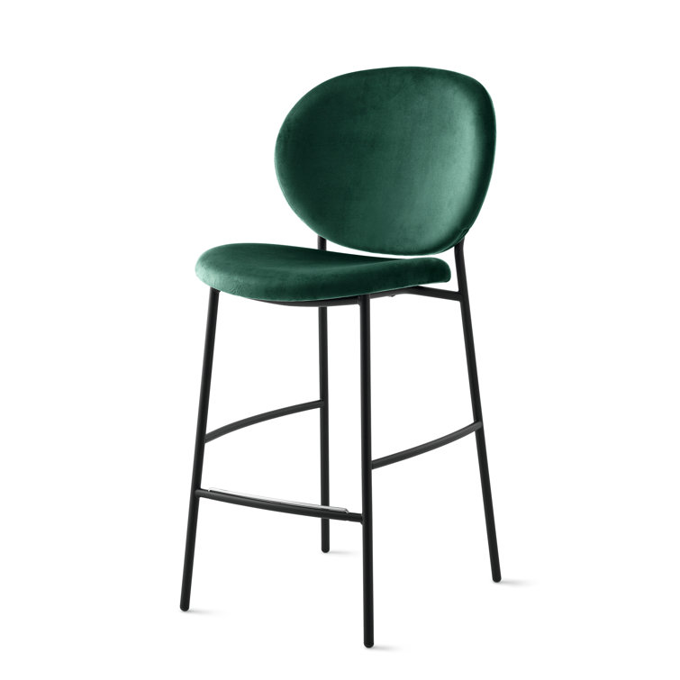 Inès Upholstered Stool with Metal Frame