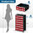 4 Drawer Dresser for Bedroom, Narrow Chest of Drawers, Wooden Top and Study Iron Frame 18"x37.5"-(WxH)