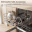 Mélangeur sur socle inclinable 800 W avec bols emboîtables en acier inoxydable de 4,2 pte et 5,3 pte, mélangeur d'aliments de cuisine à vitesse P + 10 avec accessoires de cuisson complets