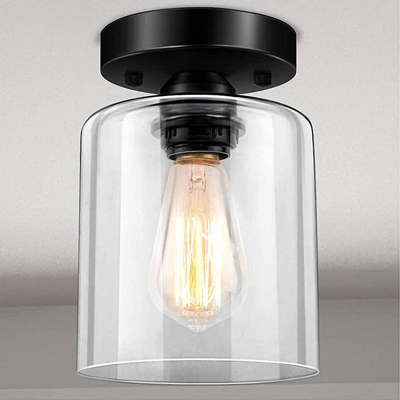 Plafonnier semi-encastré 1 lumière 5,51 po Dedrah