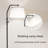Floor Lamp，Standing Lamp With Rotary Switch, Adjust Head, 0-100% Dimmable Floor Lamp, 9W Bulb Included-589952089