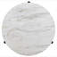 Table basse ronde en simili marbre Tandi