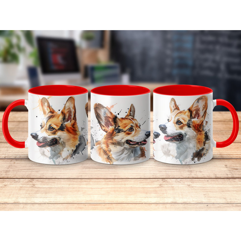 Ceramic Coffee Mug, 1, Red