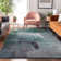 Premium Machine Washable Prisco Teal Rug