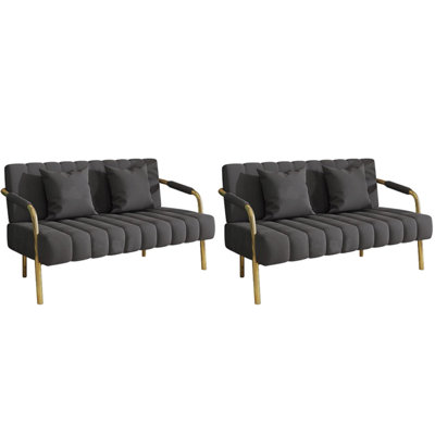 Banc rembourré en mélange de polyester