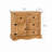 Beldane Solid Wood Rustic Farmhouse Set One Buffet Cabinet 1 Door 4 Drawers Sideboard And One Dining Set 1 Table 4 Chairs For Living Room And Kitchen