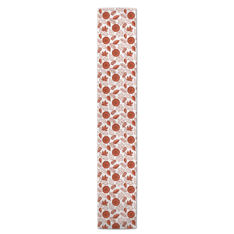 Chemin de table Safira, 72 po x 16 po, Rouille