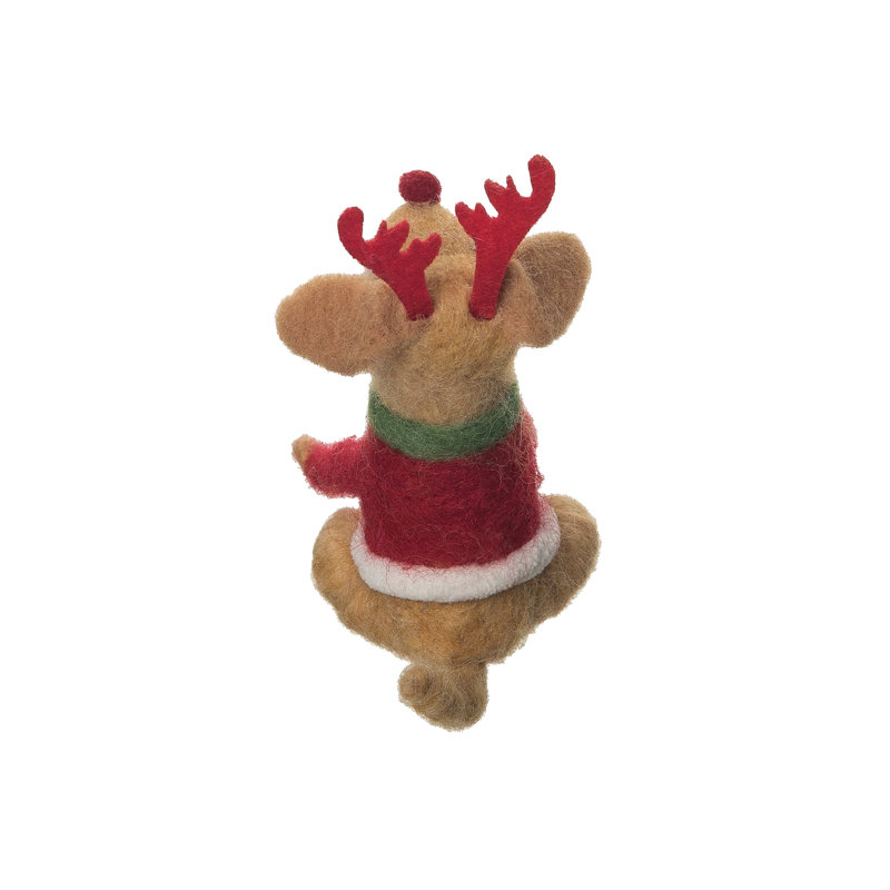 Figurine de chien renne