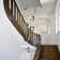 Modern Staircase LED Crystal Pendant Light - Stylish Ring Design