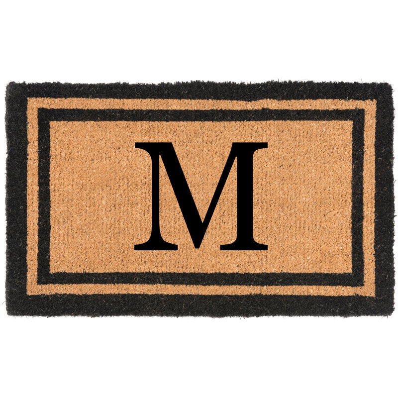 Tapis de porte d'extérieur 36 po x 22 po Welcome, M