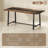 Industrial Dining Table for 8 People