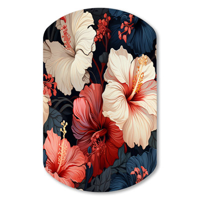 Cissie - Floral Asymmetrical Wall Art - Cylinder Shape