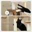 Arbre à chat 58 po avec bac à litière, tour à chat en bois avec armoire de rangement et condo pour chat 58 po-1959377771