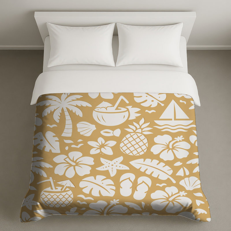 Housses de couette Tropical Beach, King