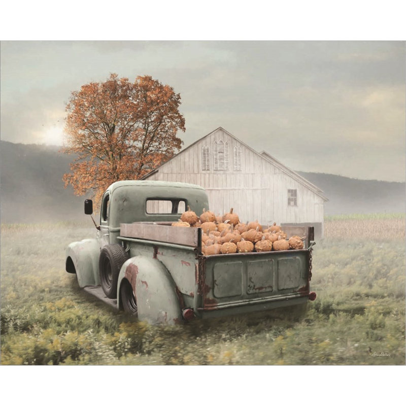 «Pumpkin Season» par Lori Deiter, art mural encadré, Gris