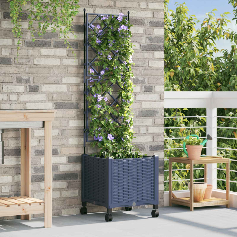 Planter, 149cm H x 40cm W x 40cm D, Grey