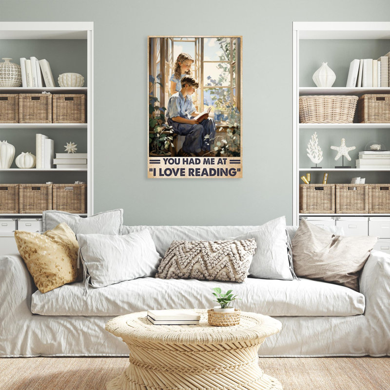 Child I Love Reading, H 36 po x l 24 po x P 1,25 po