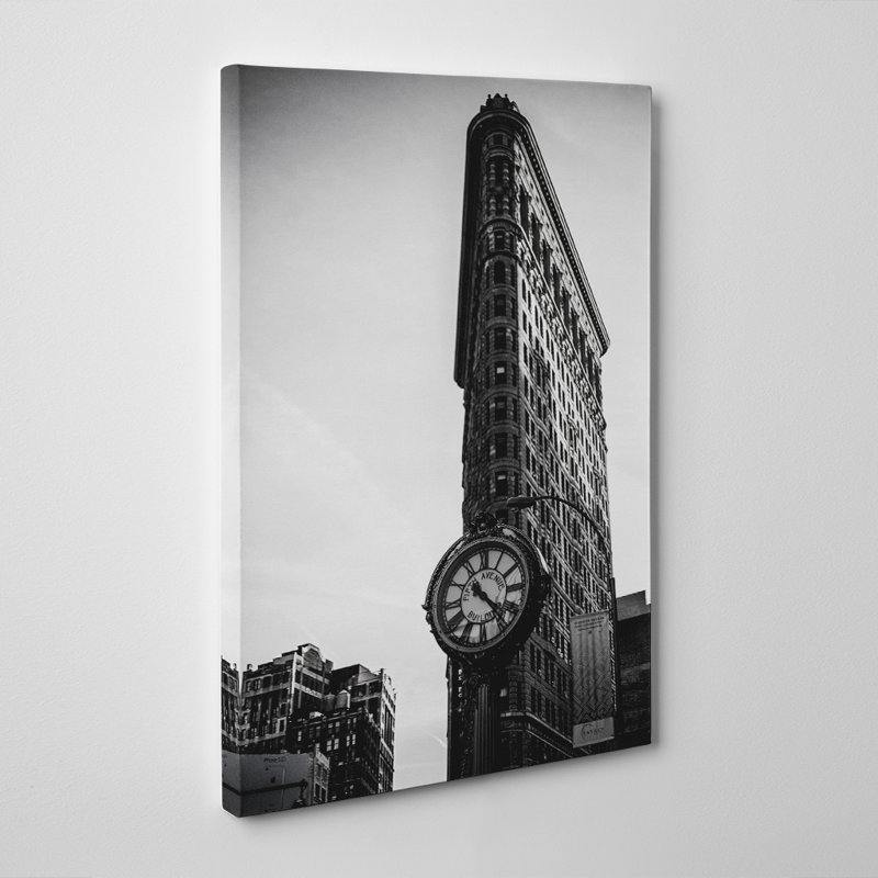 Flatiron Building New York City Wrapped Canvas Print, 76cm H x 50cm W