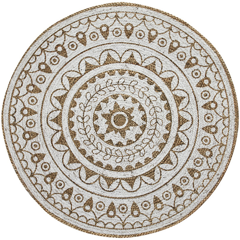 Round Damask Area Rug, Round 160cm