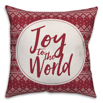  Coussin Joy to the World