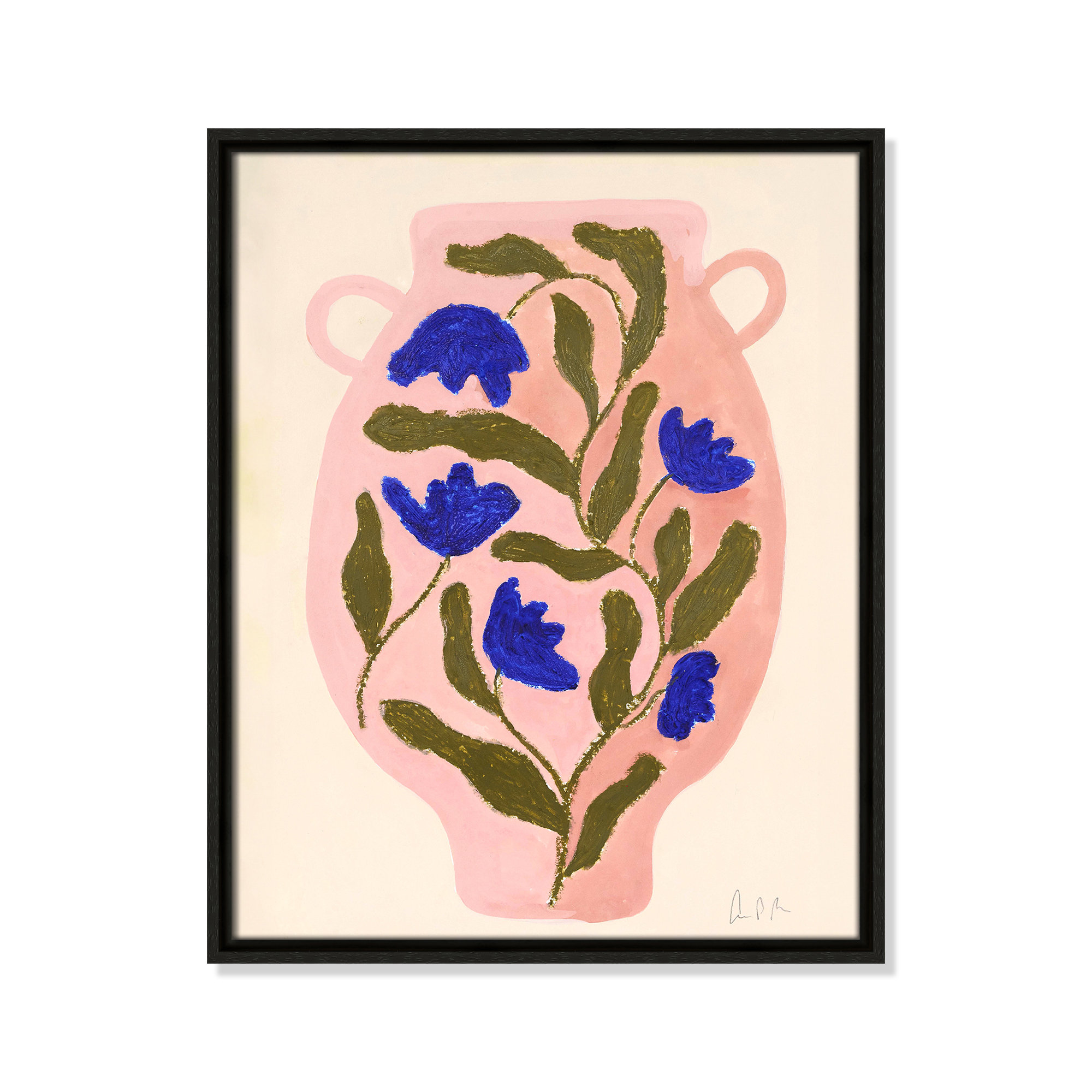Vase No. 01 Print by Camilla Bergqvist, 21.5" H x 17.5" W, Espresso