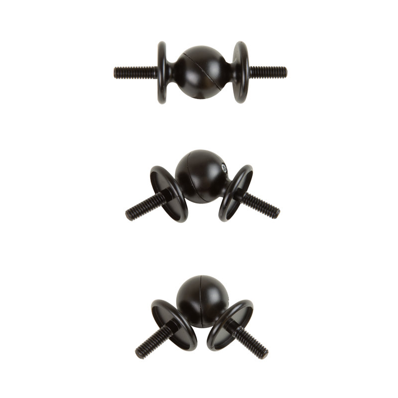 Ronique Steel Curtain Hardware Accessory, Black