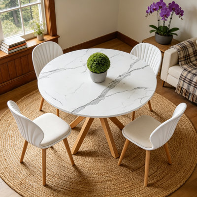 Breshia 40" Round Dining Room Table