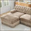 Canapé modulaire en L avec repose-pieds Chesterfield-1362351760