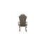 Chaise avec accoudoirs grise Gimley