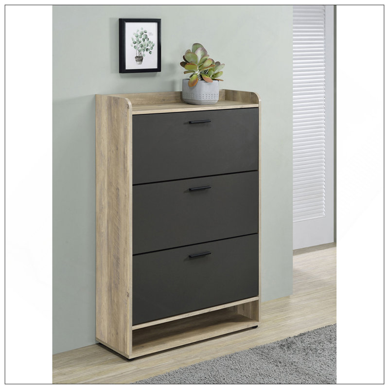 Armoire à chaussures Kyla, Gris