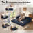 78.8''Sleeper Couch Bed for Livingroom,Convertible Modular Sofa with Armrest Pillow,Modular Foldable Corduroy Couches in a Box,No Assembly-1191320730