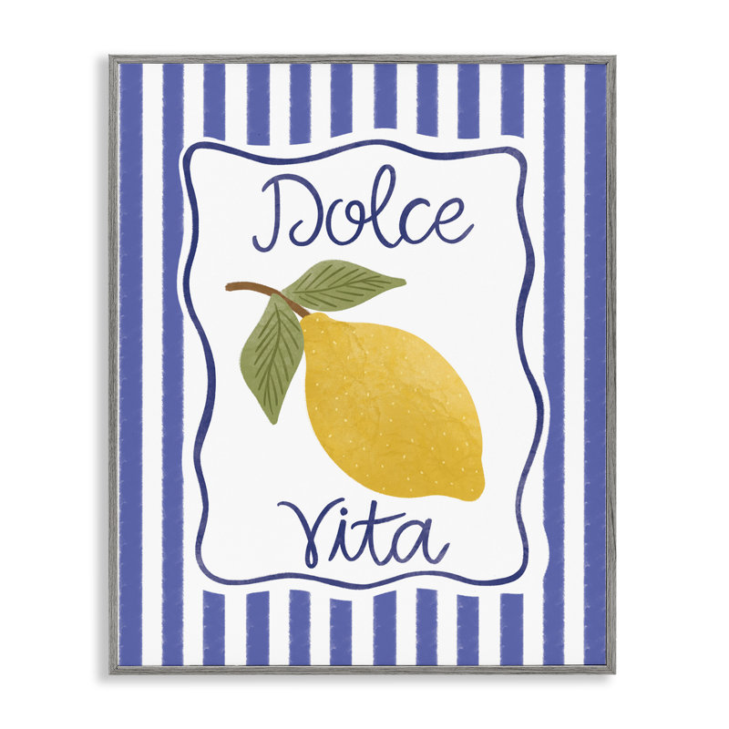  Dolce Vita avec art giclée au citron par Taylor Shannon Designs, H 20 po x l 16 po, Estampe numérique Farmhouse