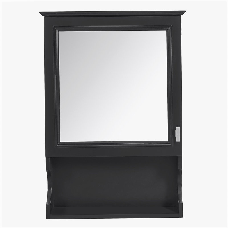 Armoire de rangement de salle de bain murale 20 "avec miroir, armoire de rangement murale avec porte, armoire à pharmacie murale à miroir