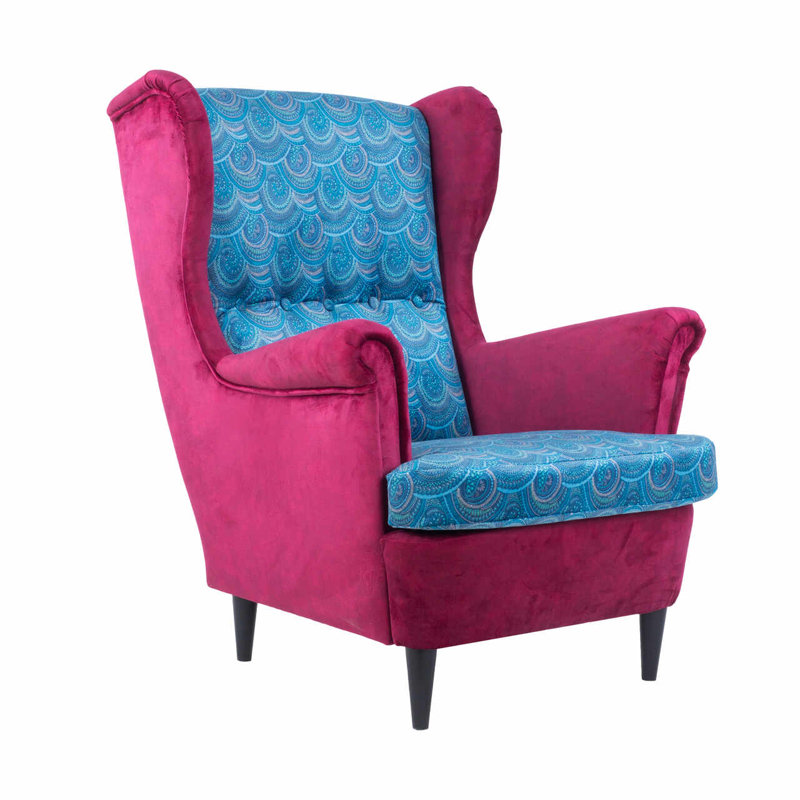 Calton Velvet Wingback Chair