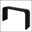 Élégante console en bois noir avec motif de cascade incurvée et perles en bois fabriquées à la main pour des entrées et des couloirs élégants-458246244